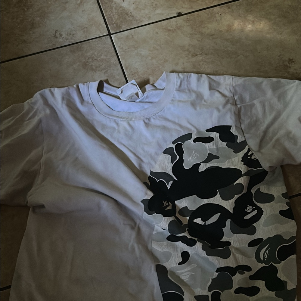 Bape White Corduroy Pants